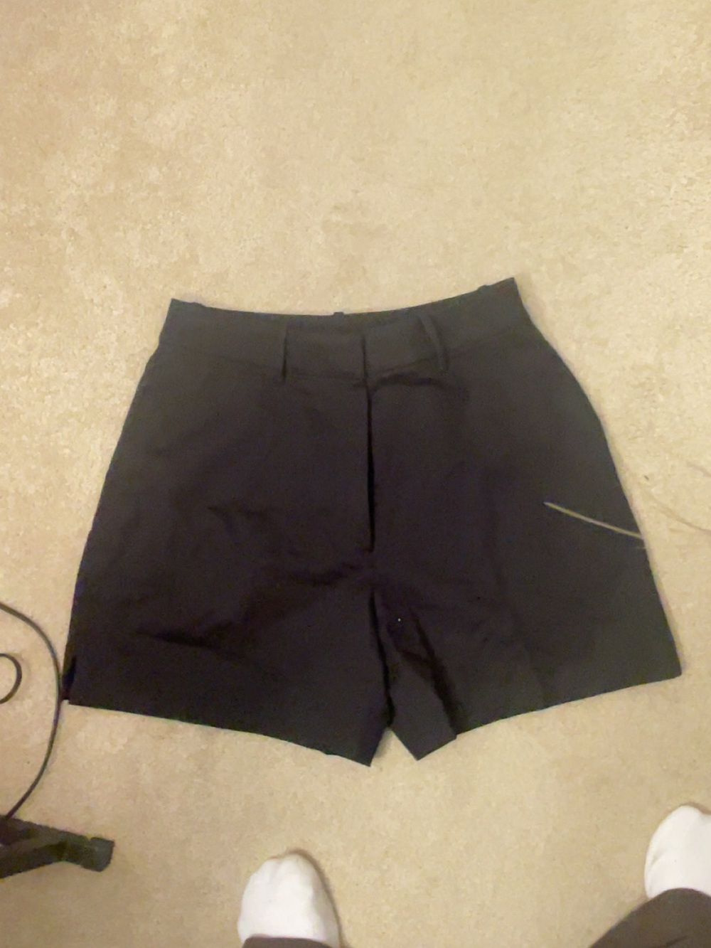 Calvin Klein Black High-Waist Tailored Women's Shorts